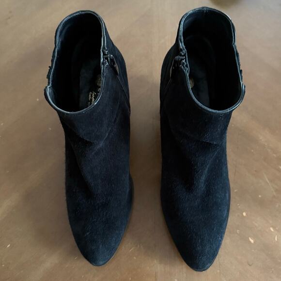 Market & Spruce Lily Stretch Gore Suede Bootie Dark Gray Chelsea Boot Size 9.5 - Picture 2 of 9